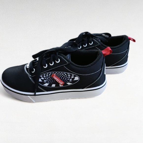 Youth Heely's Pro 20 Low Top Black and White Skater Running Shoes  Size 5 - Picture 7 of 16